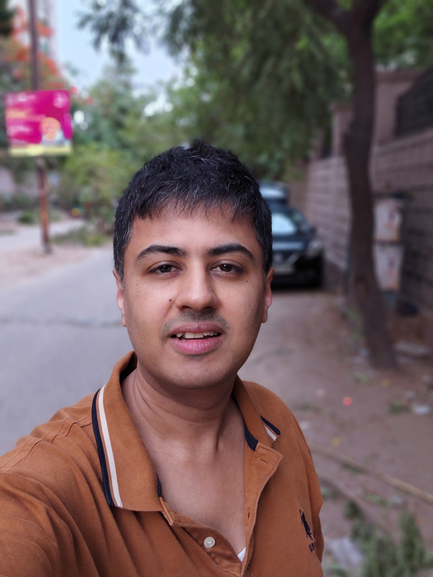portrait selfie from the galaxy a27