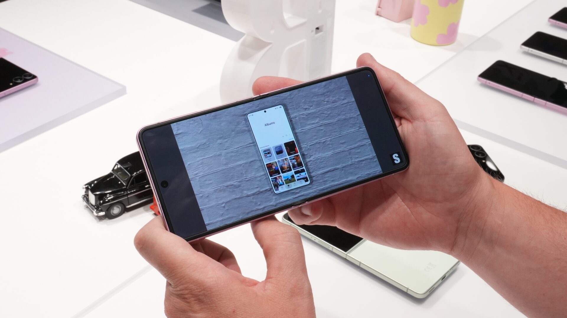 Watching video on a Galaxy Z Flip 8