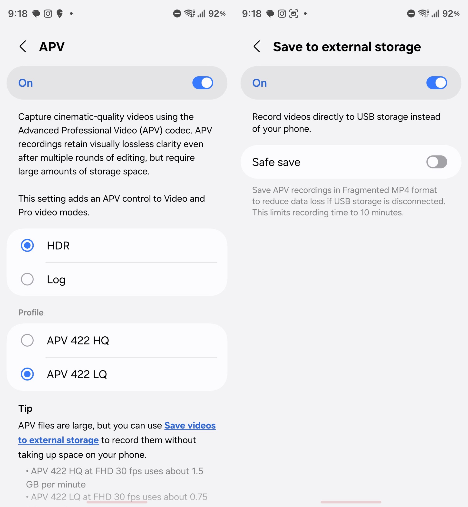 Galaxy Z Fold 8 Ultra APV codec