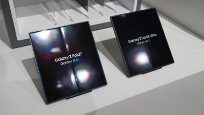 Galaxy Z Fold 8 Ultra next to Galaxy Z Fold 7