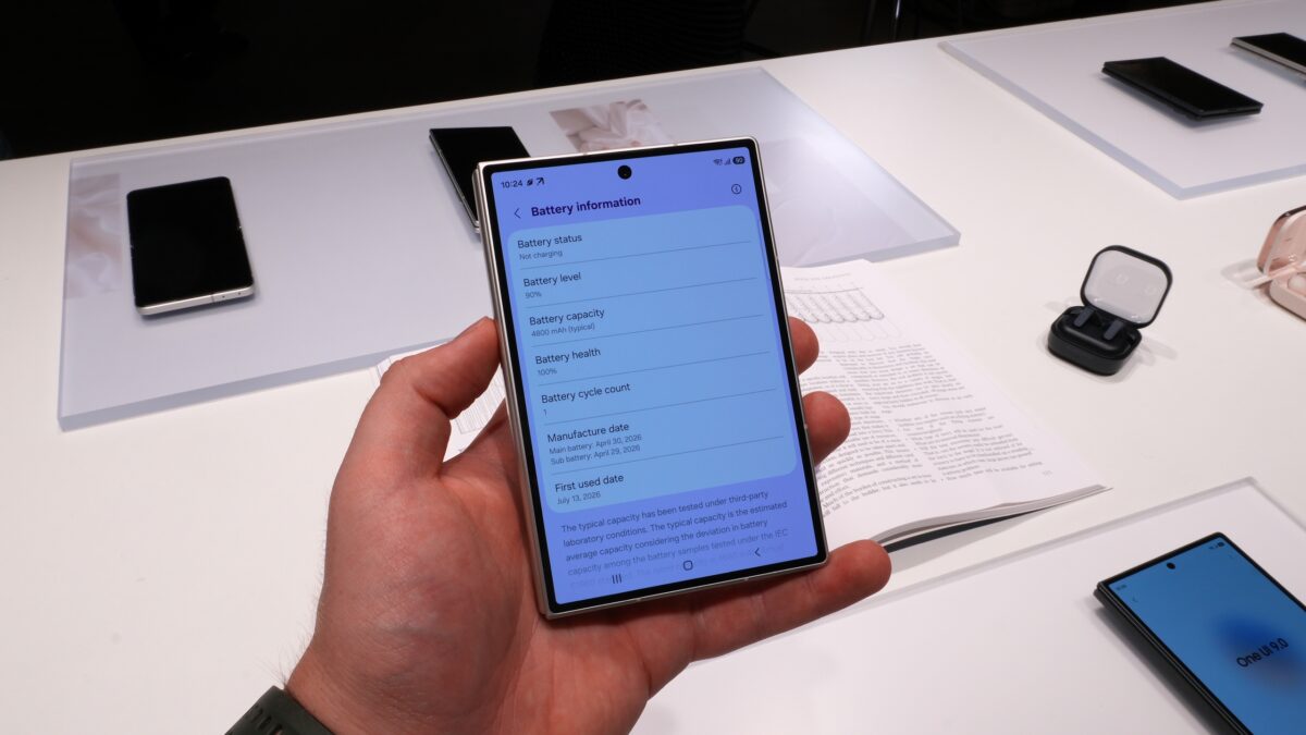 Galaxy Z Fold 8 battery info