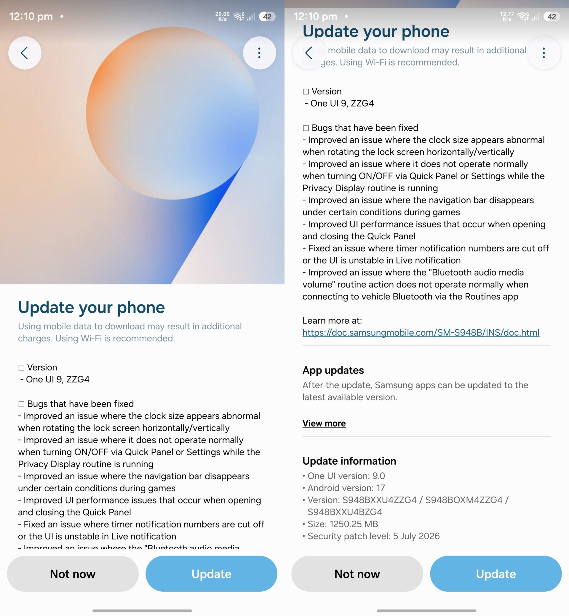 samsung galaxy s26 ultra one ui 9.0 beta 4 update changelog india