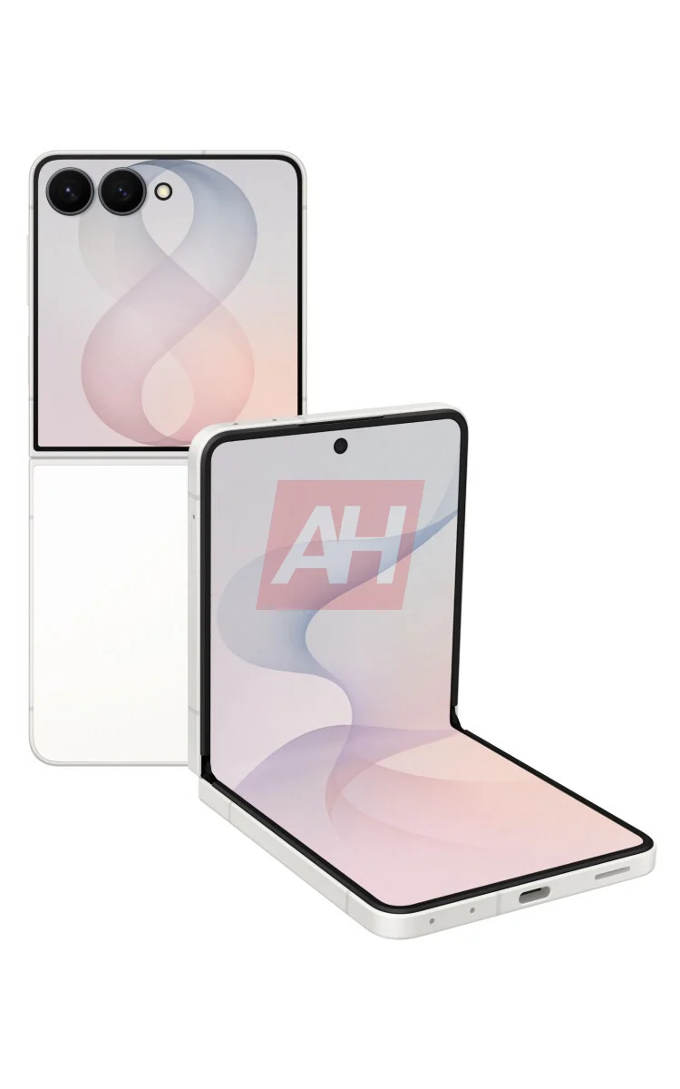 galaxy z flip 8 cream leaked render