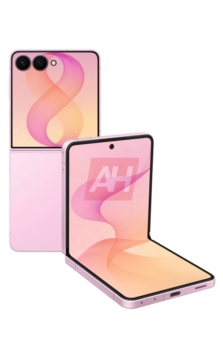 galaxy z flip 8 pink leaked render