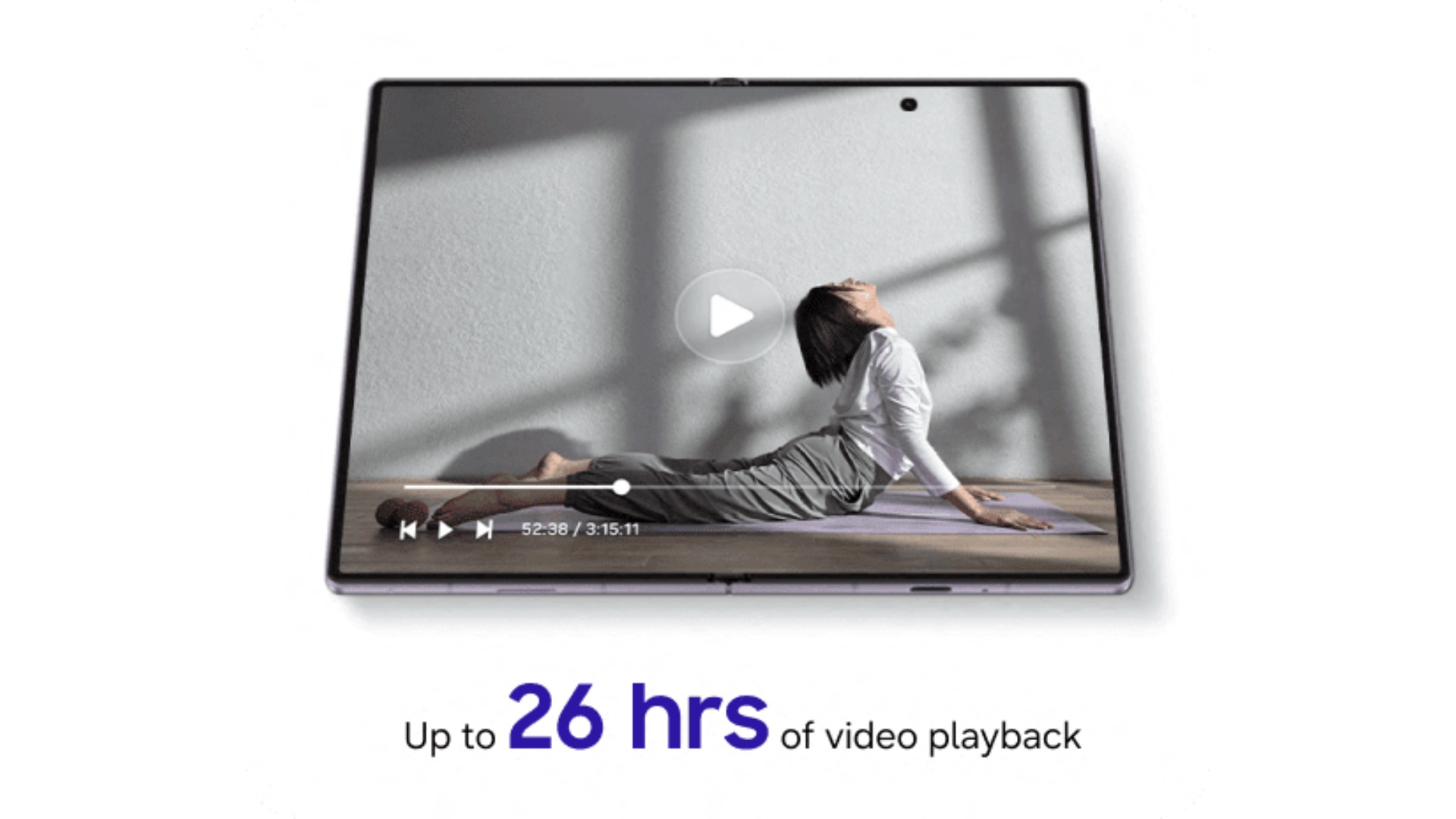Samsung Galaxy Z Fold 8 Battery Life Video Playback