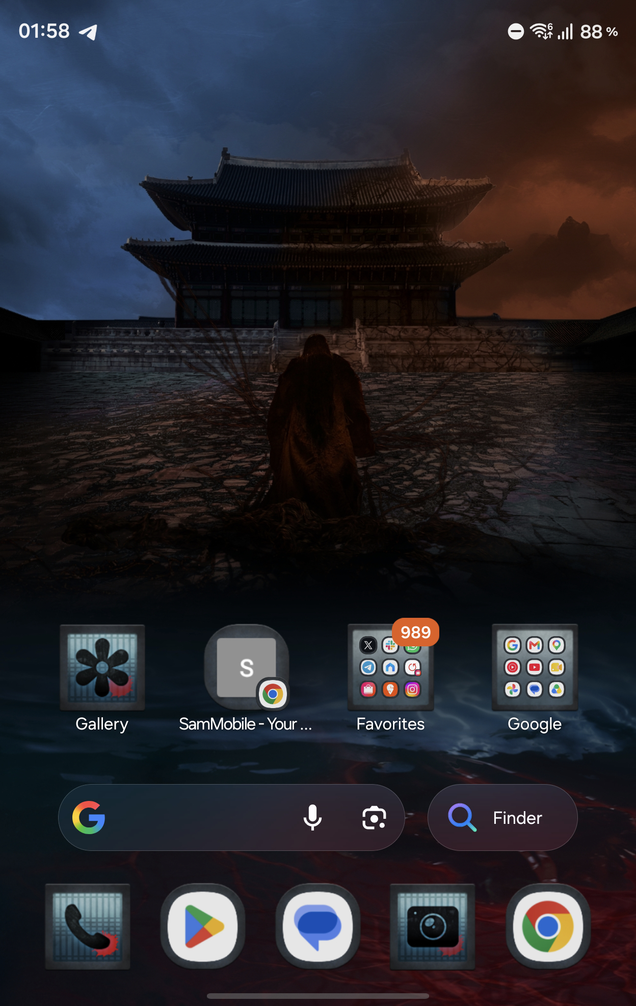 Samsung Galaxy Z Fold 8 With Wallpaper, Theme, And Icons Inspired By Netflix's The East Palace