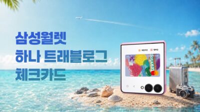 Samsung Wallet Hana Travelogue Check Card South Korea Galaxy Z Flip 8