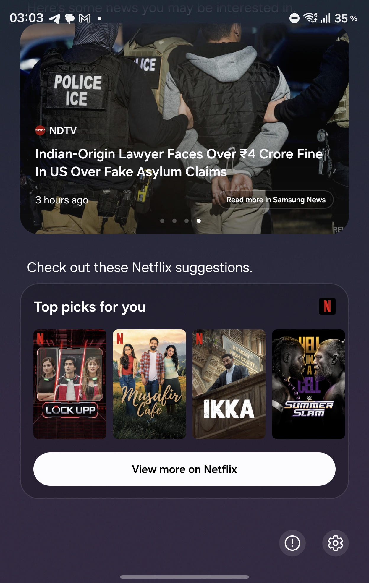 Netflix in Samsung Now Brief