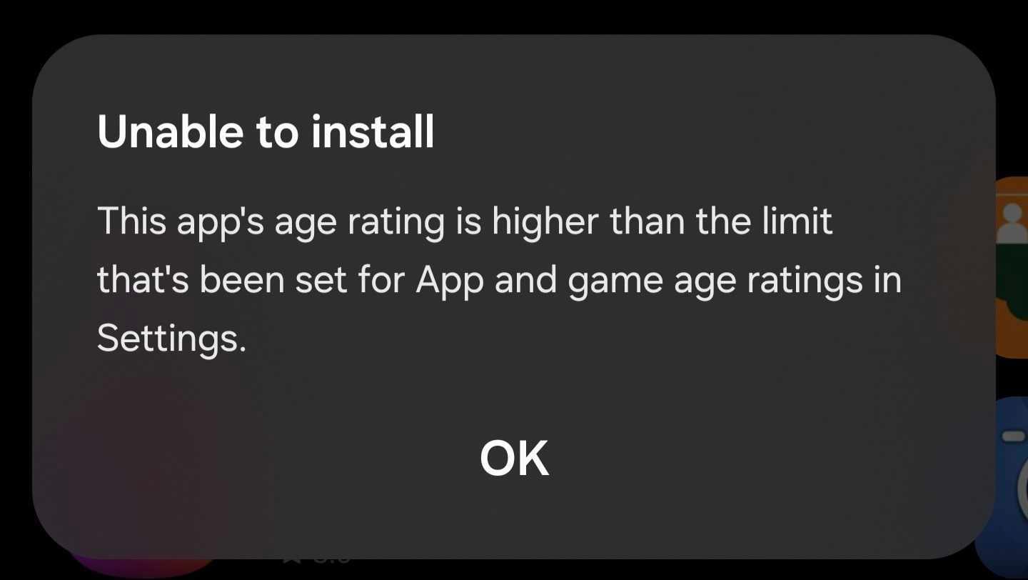 unable to install screenshot