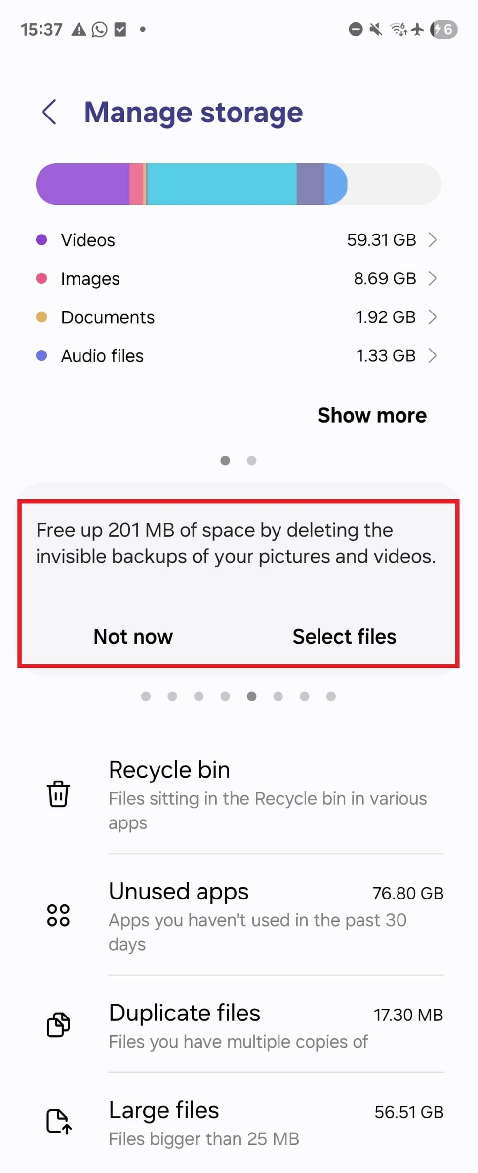 Pre-edit backups in Samsung Gallery app