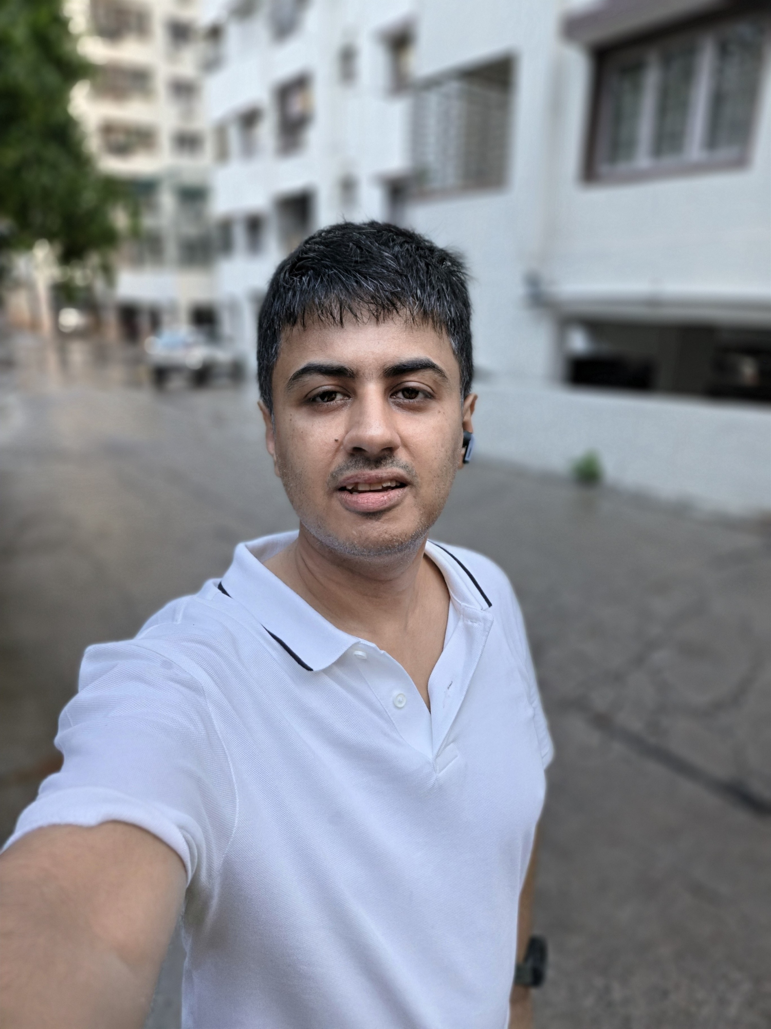 Selfie shot on Galaxy Z Fold 8