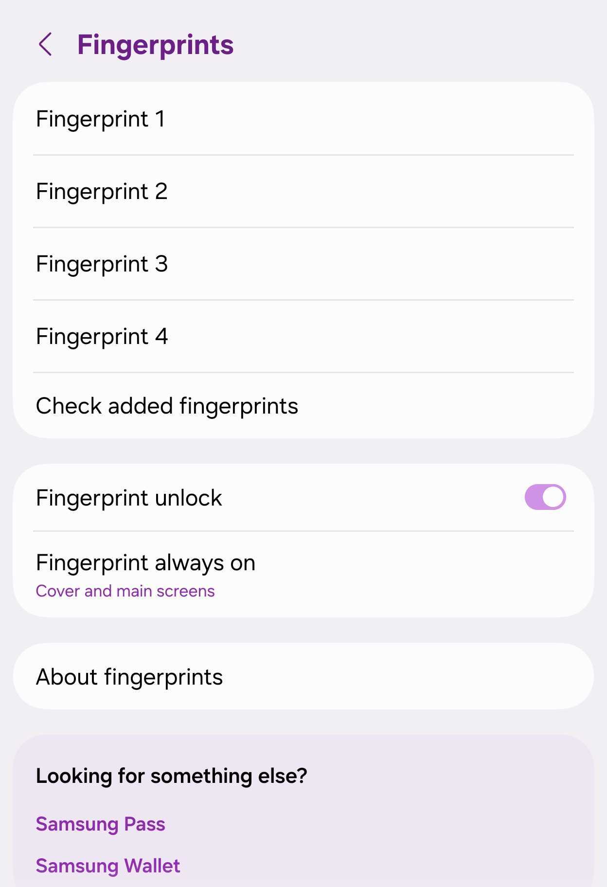 Galaxy Z Fold 8 fingerprint options
