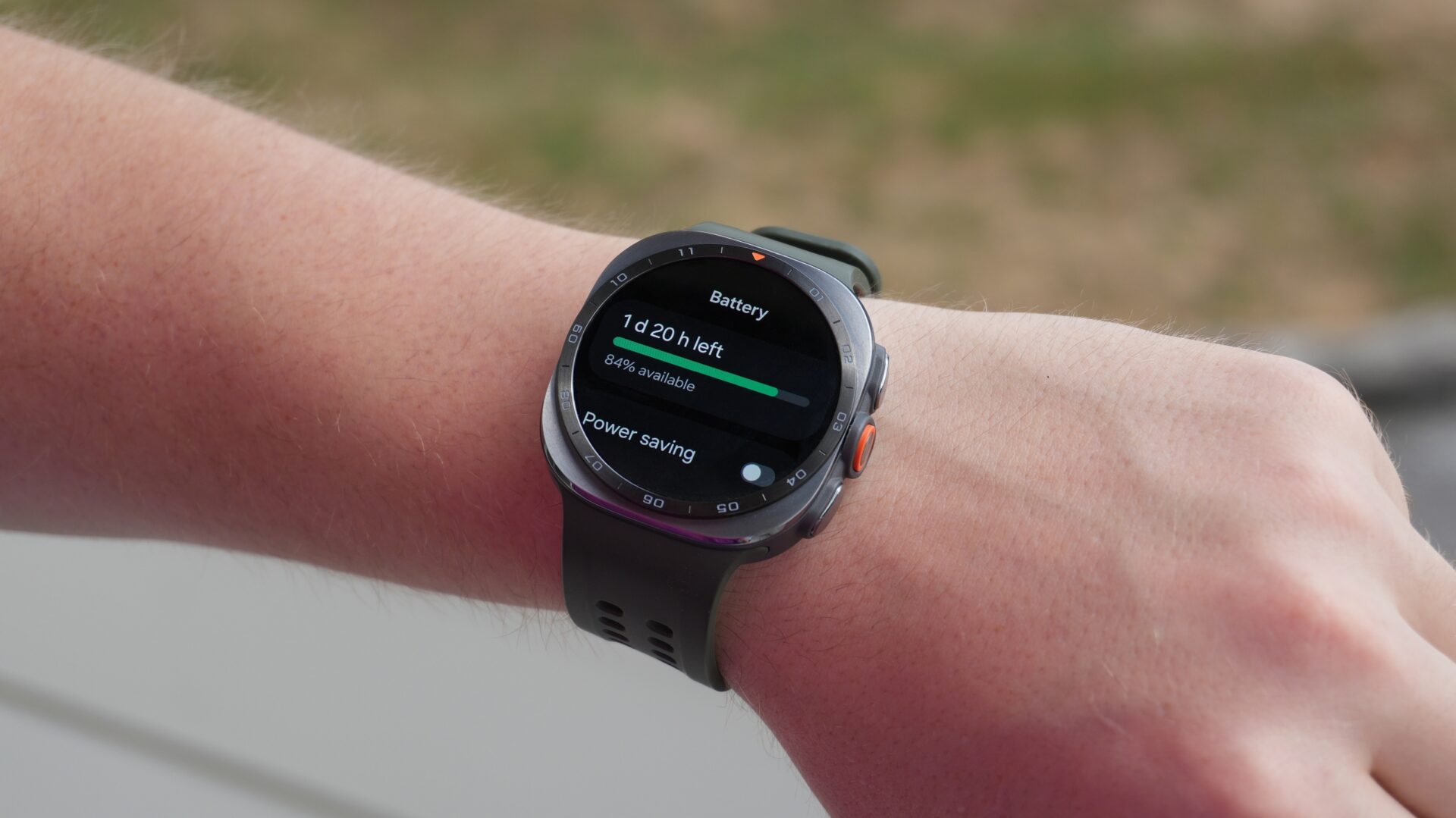 Battery menu on Galaxy Watch Ultra 2