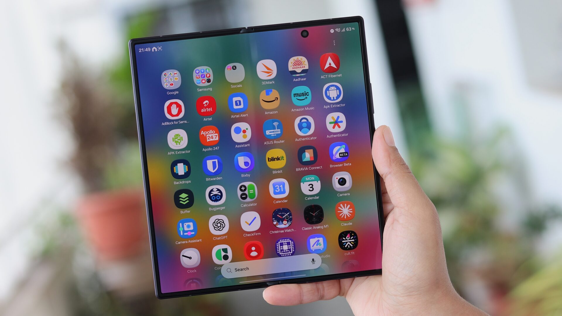 Apps on Samsung Galaxy Z Fold 8 Ultra
