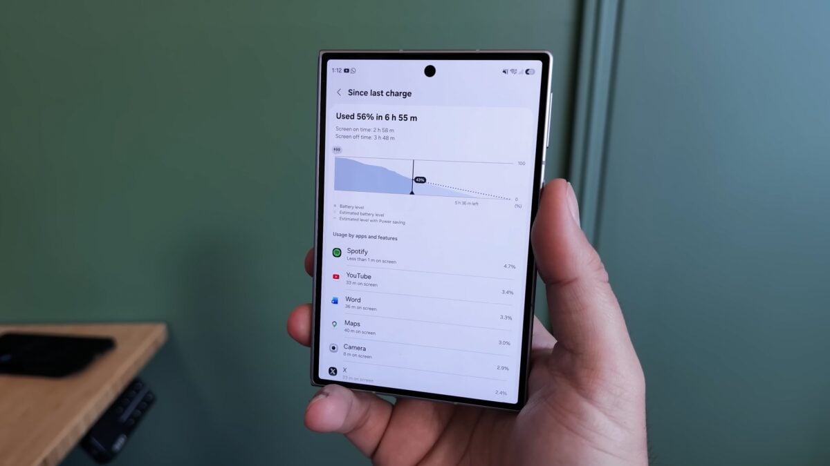 Galaxy Z Fold 8 battery life