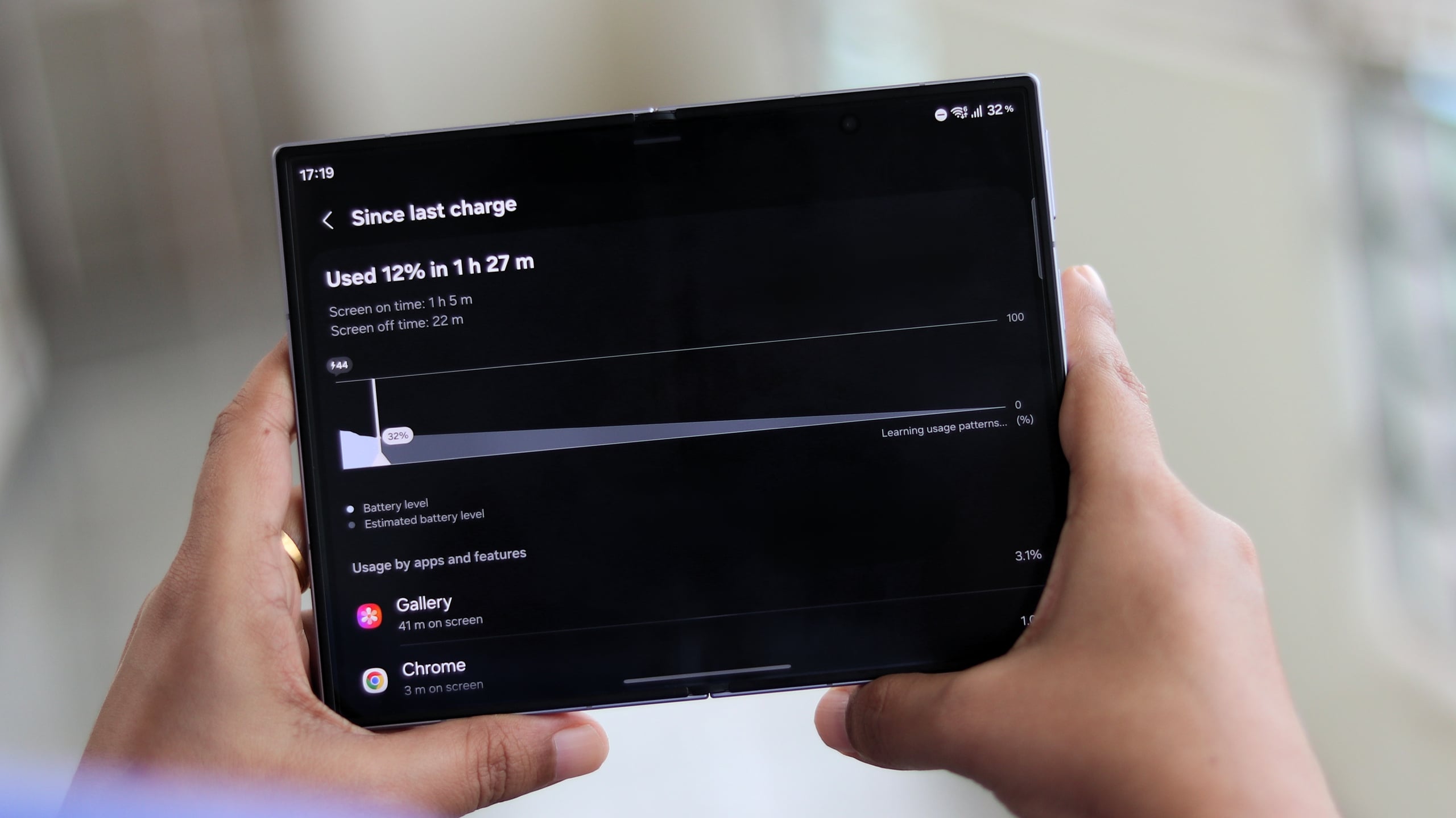 Which foldable Galaxy phone has the biggest battery?