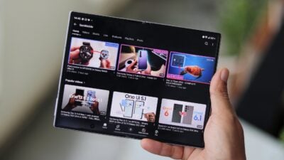 YouTube app on Galaxy Z Fold 8 foldable display