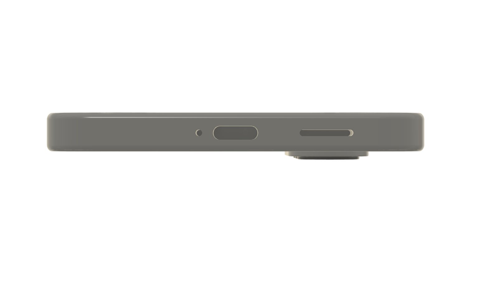 Galaxy S27+ CAD render, bottom