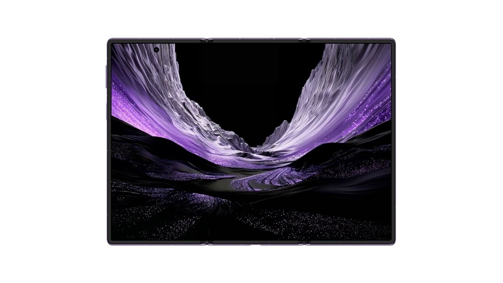 Huawei Mate XT2 Front Foldable Screen Design Open Purple