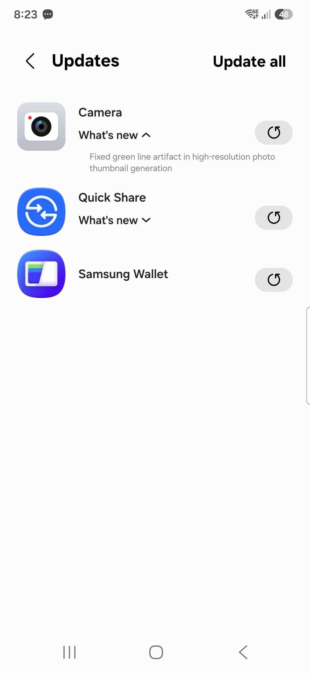 Samsung Camera App Version 16.5.03.2 Update