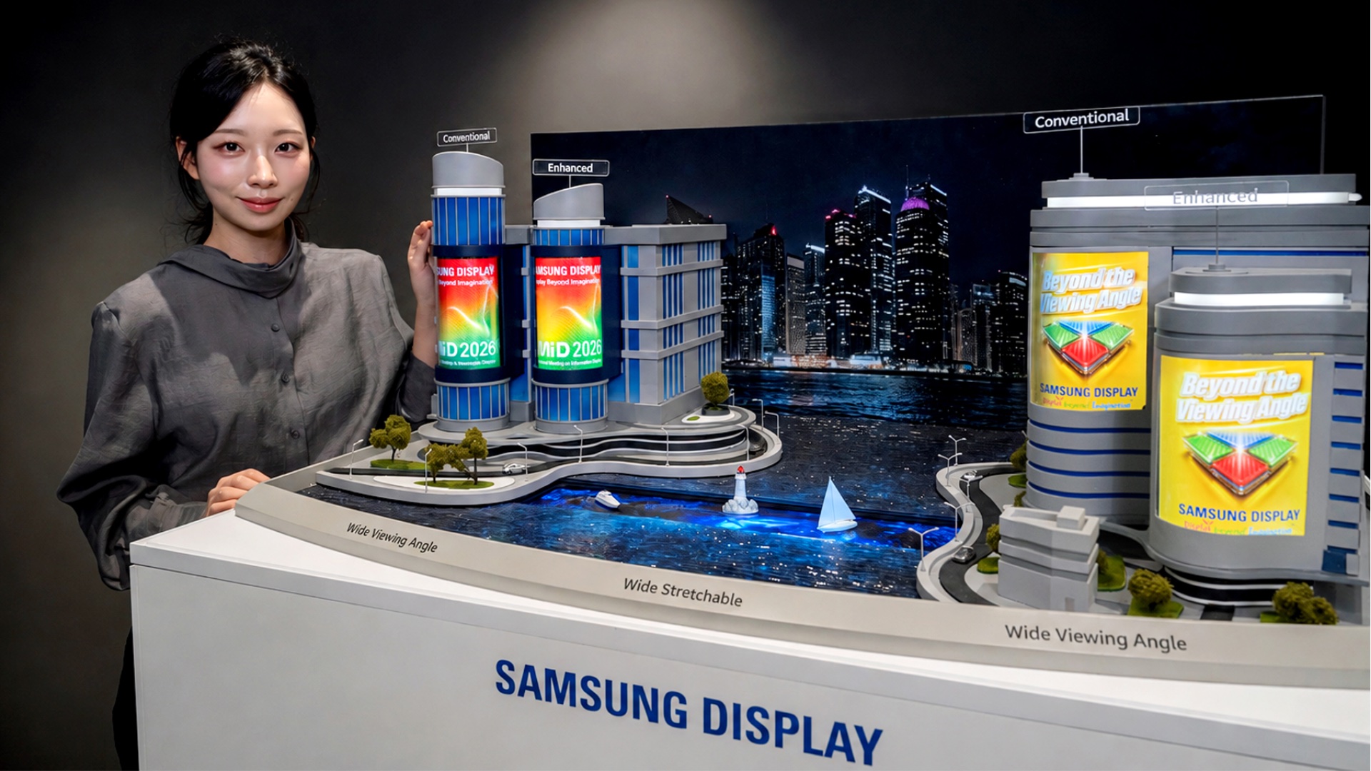 Samsung Display 7.6-inch Wide View 20-inch Stretchable OLED Panel IMID 2026