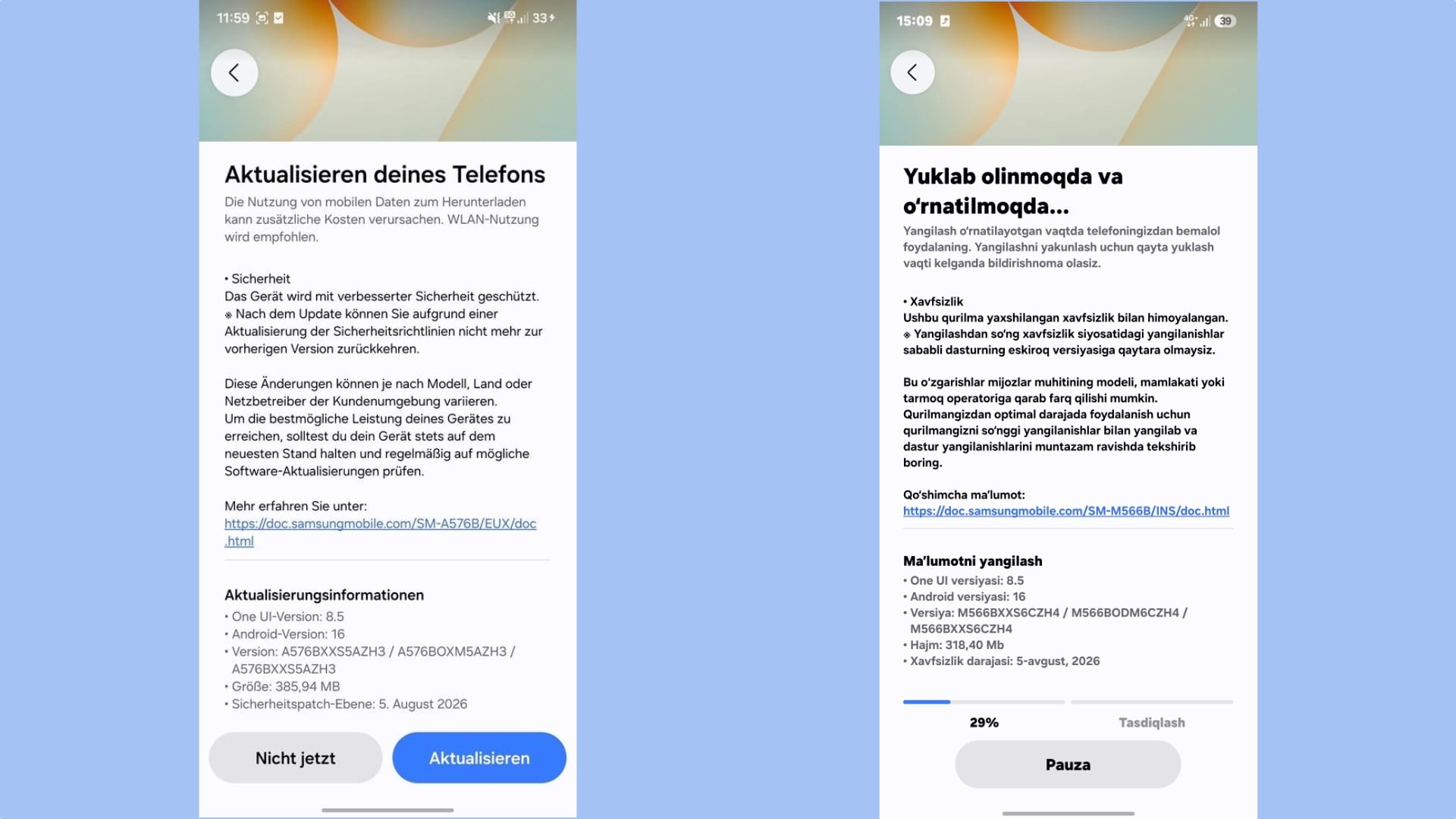 Galaxy A57 and M56 get August 2026 security patch