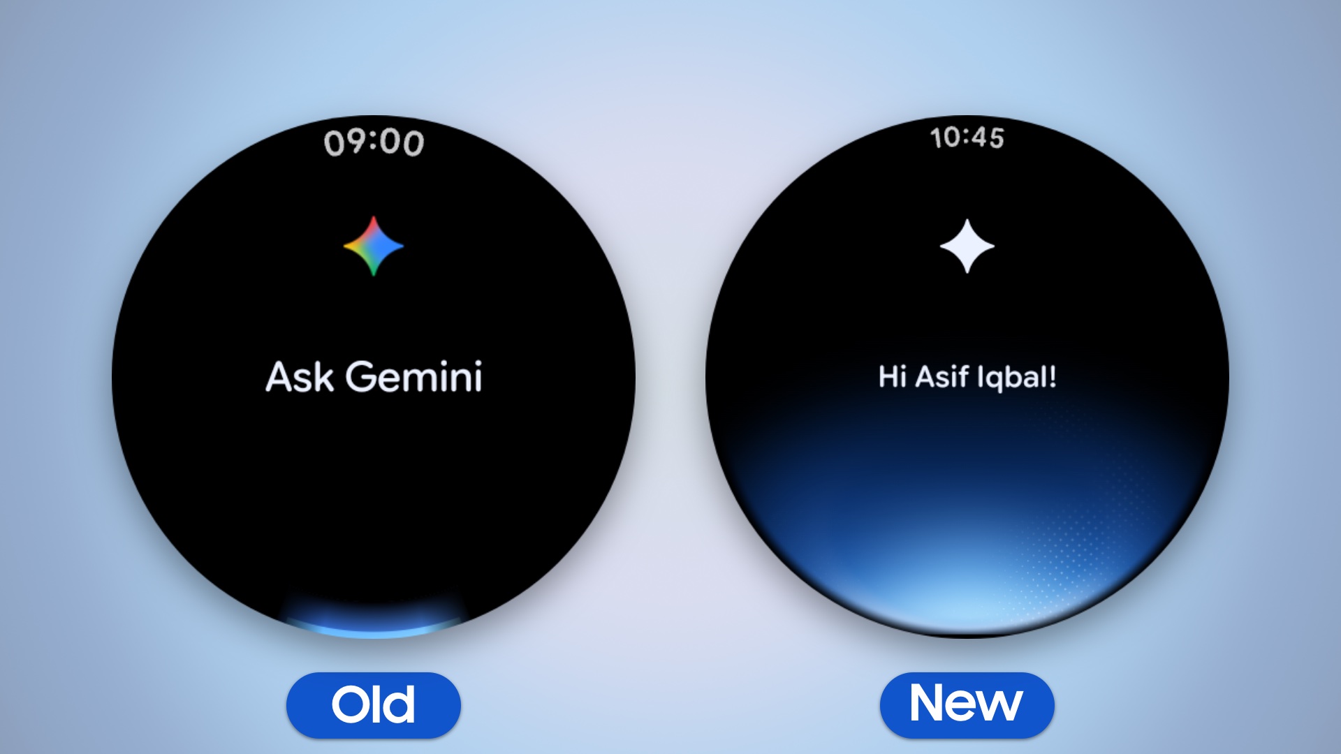 Samsung Galaxy Watch Ultra One UI 8 Watch Google Gemini Glow Old Vs New August 2026