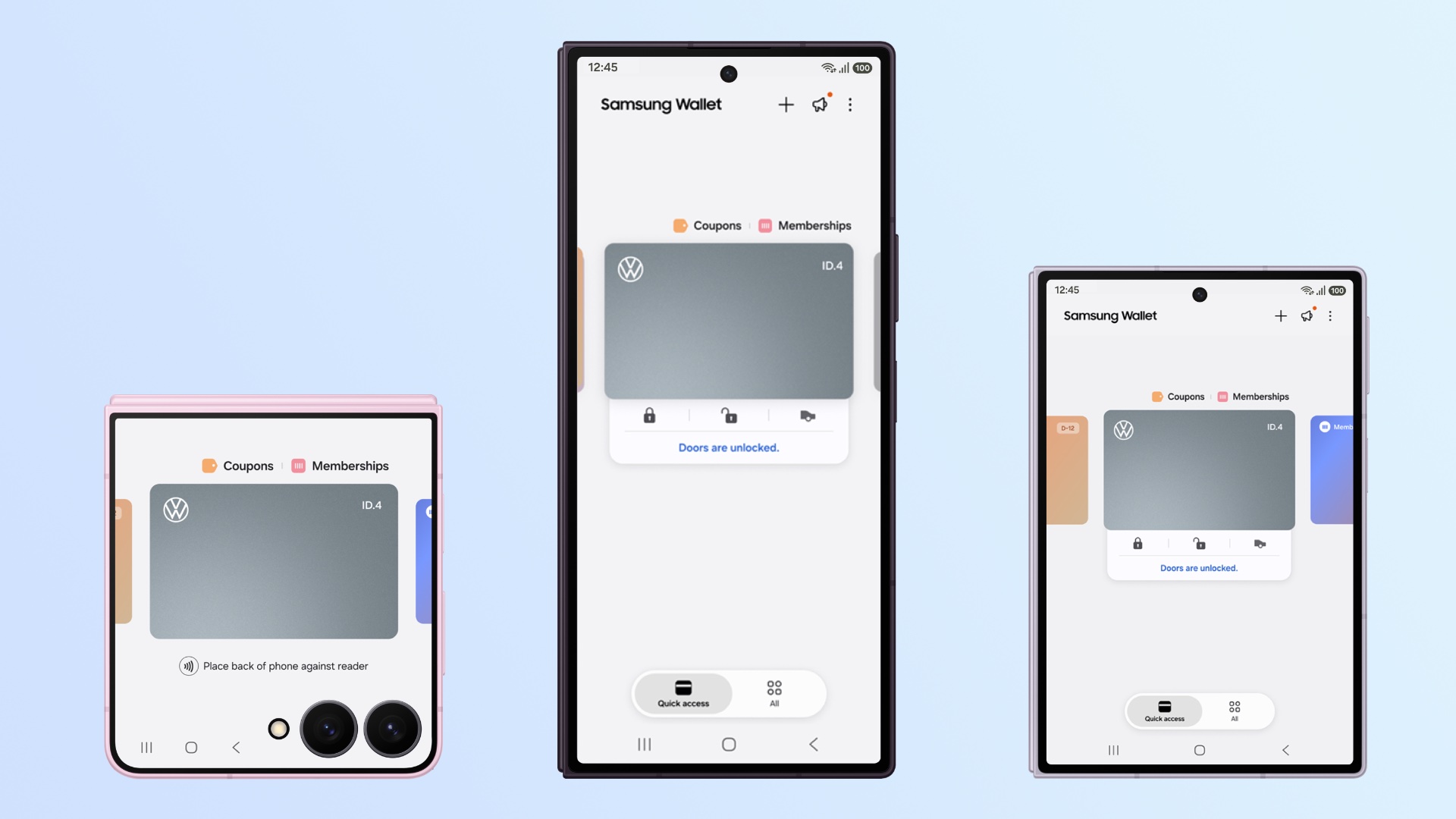 Samsung Wallet Volkswagen Cars Digital Key