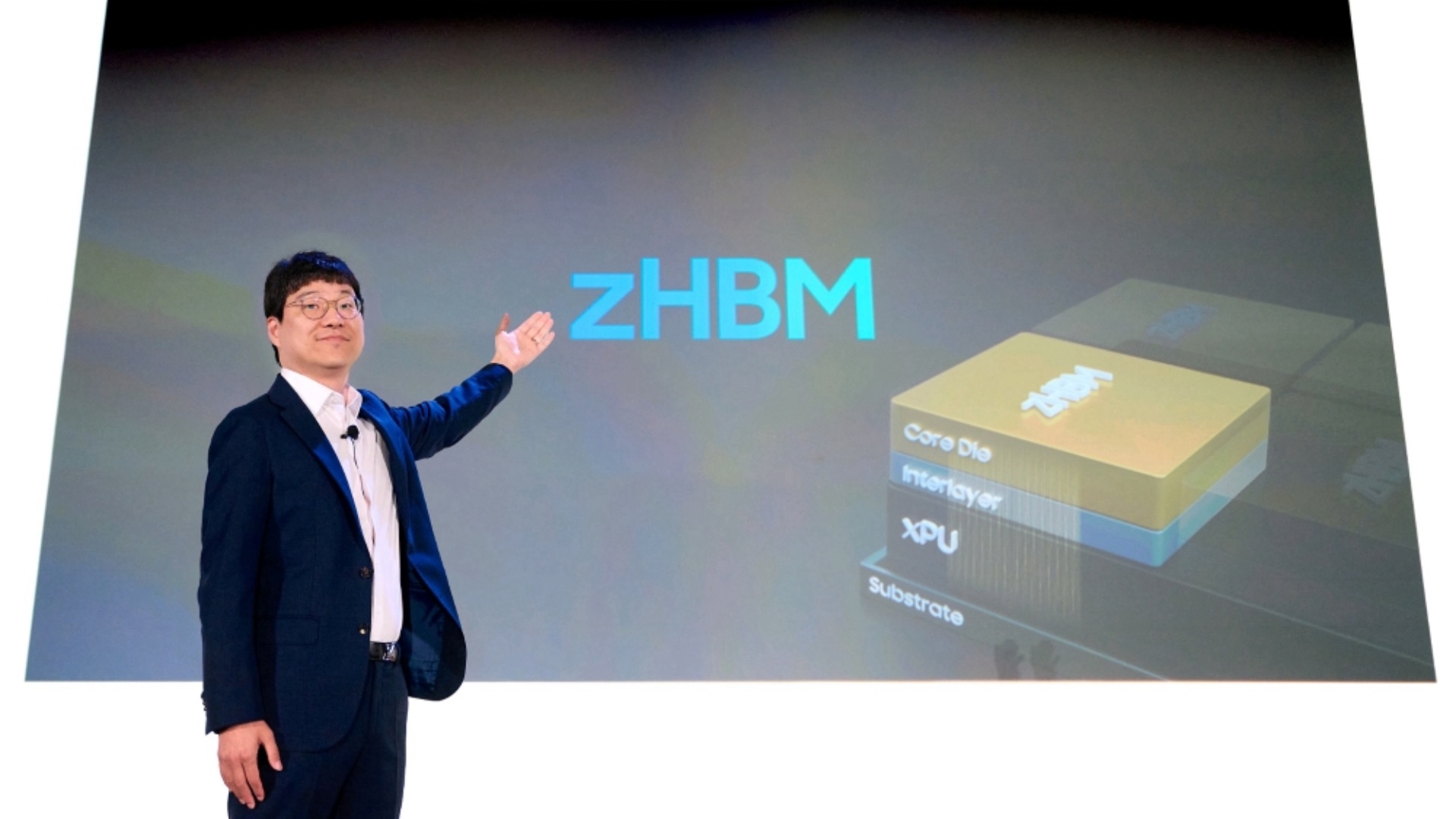 Samsung zHBM Concept Explanation At Future Memory And Storage 2026 Expo Keynote Presentation