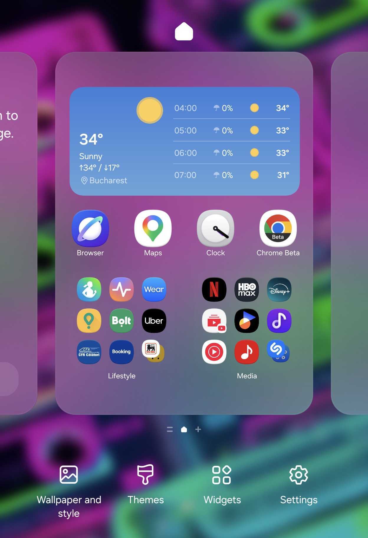 Galaxy Z Fold 8 home screen settings