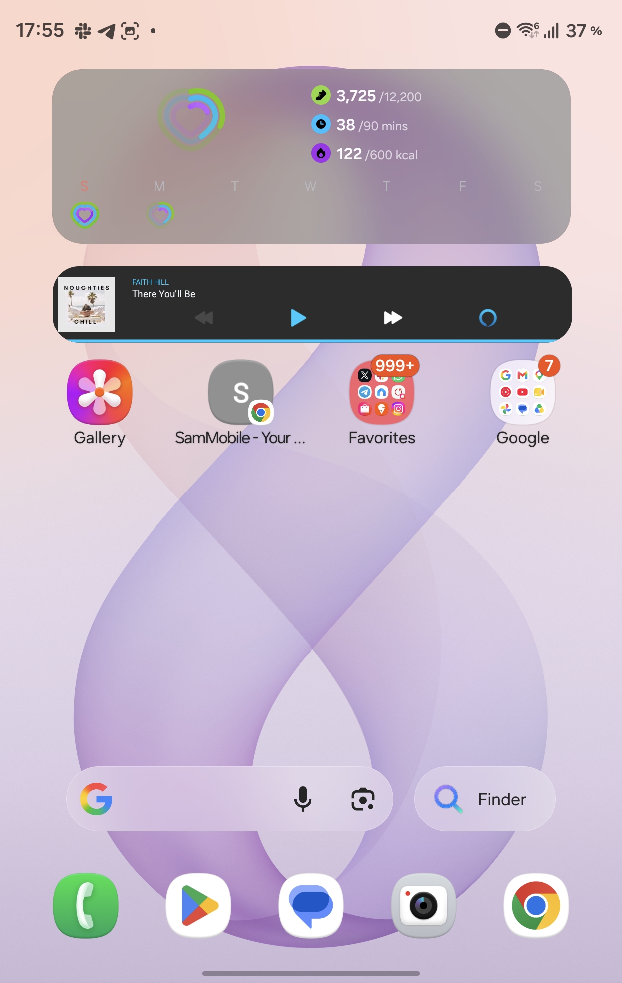 4x7 home screen grid on Galaxy Z Fold 8