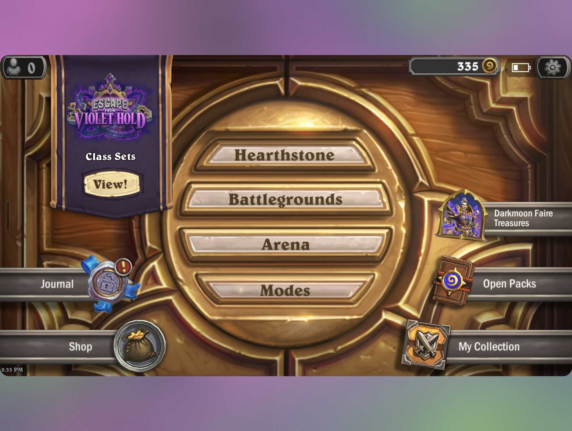 Hearthstone, 16:9, Galaxy Z Fold 8
