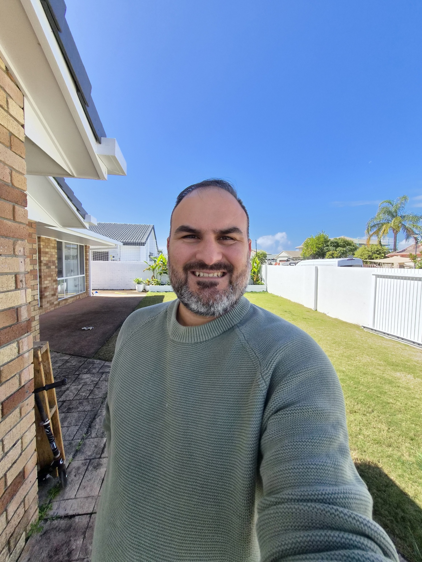Rear ultrawide camera selfie