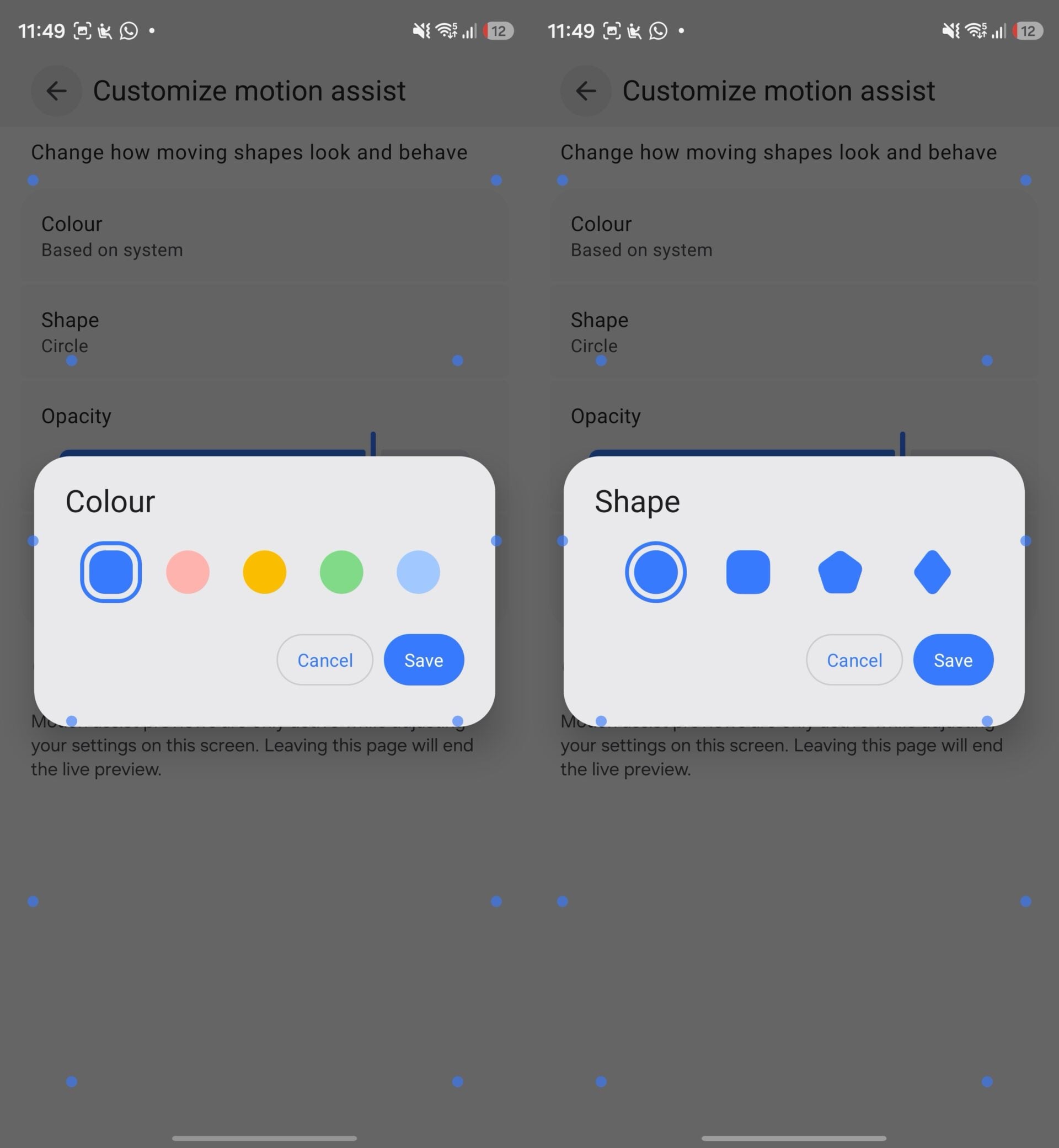 Google Motion Assist Samsung Galaxy S26 Ultra One UI 9.0 Quick Panel Control Settings Customizations