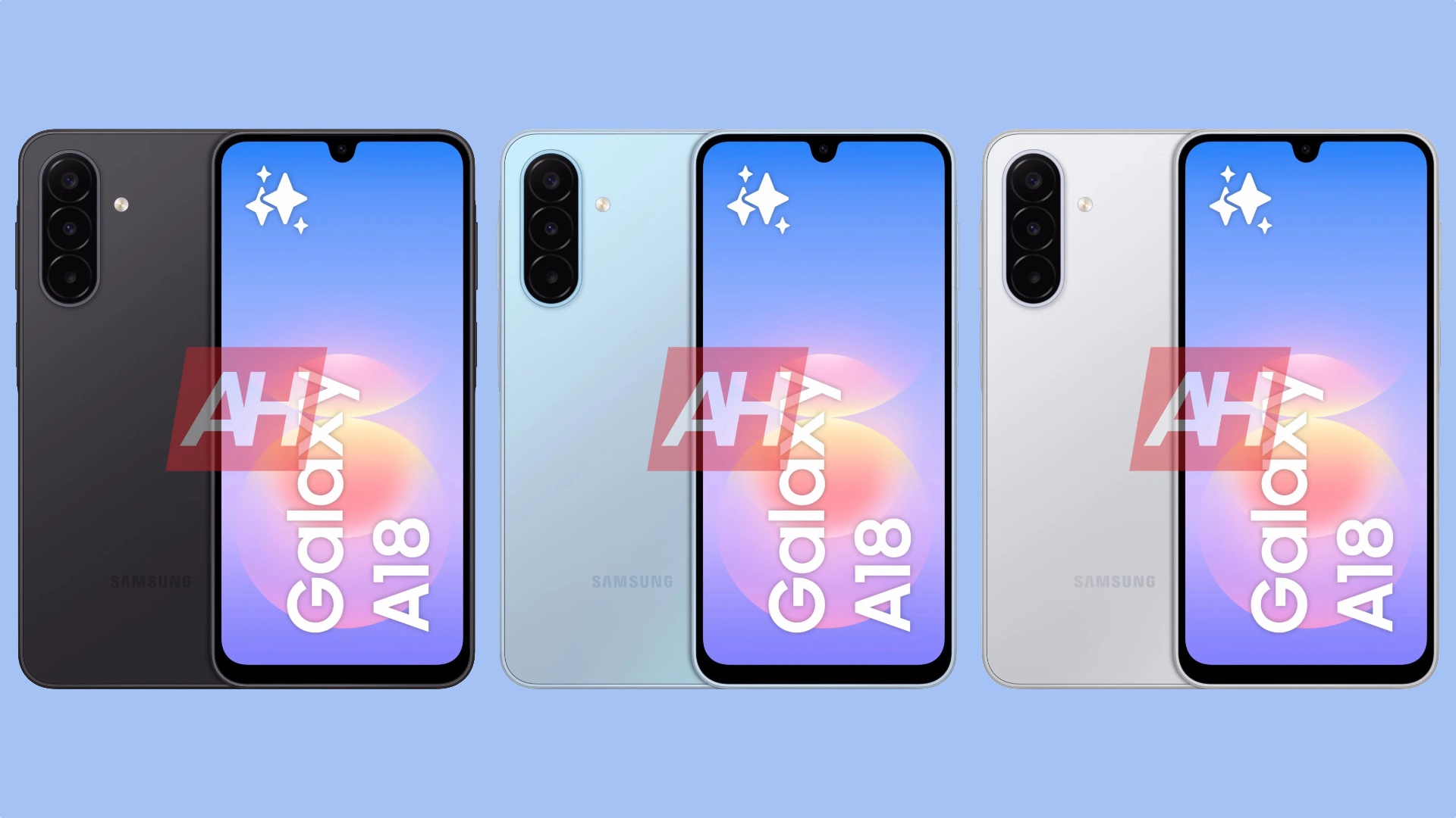 Samsung Galaxy A18 4G Colors Press Render Leak