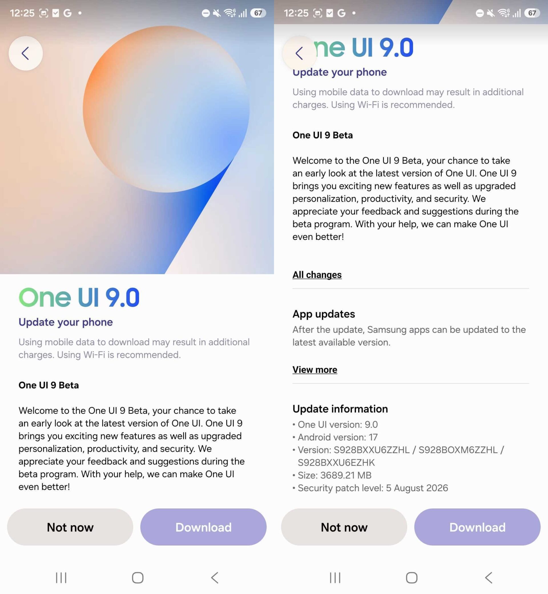 Samsung Galaxy S24 Ultra One UI 9.0 Beta 1 Update India