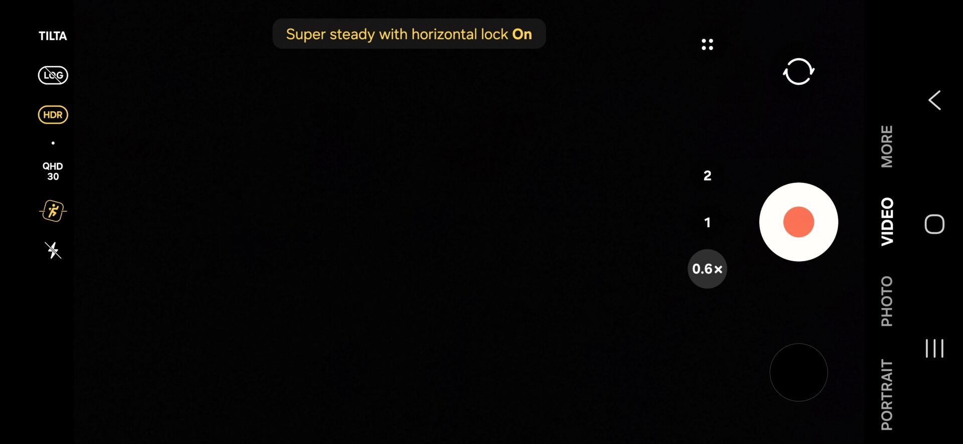Samsung Galaxy S25 Ultra Camera Super Steady Video Horizon Lock One UI 9.0 Beta 1