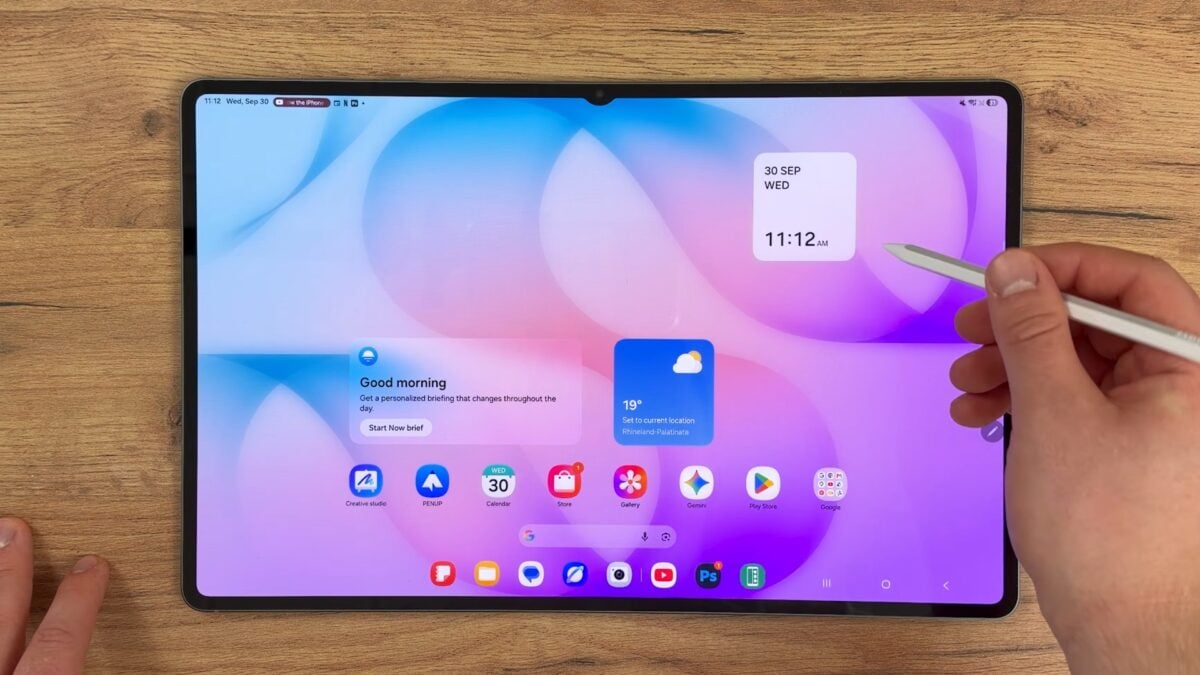 Samsung Galaxy Tab S12 Ultra Display S Pen Home Screen