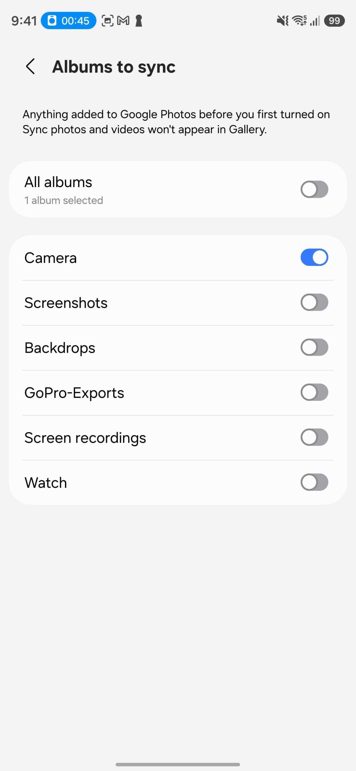Samsung Gallery Google Photos Integration Albums Sync Controls One UI 9.0