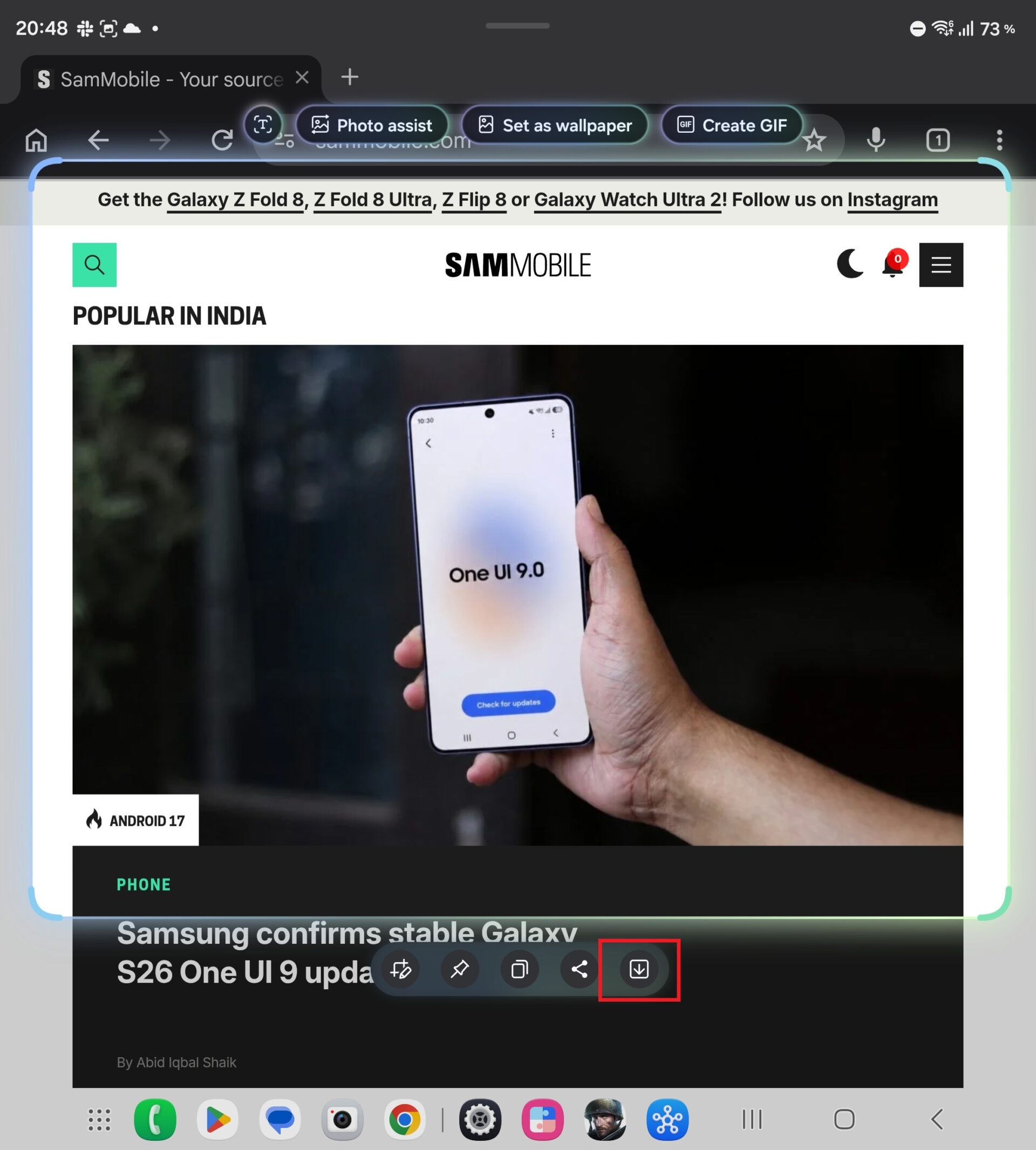 Samsung Galaxy AI Select feature