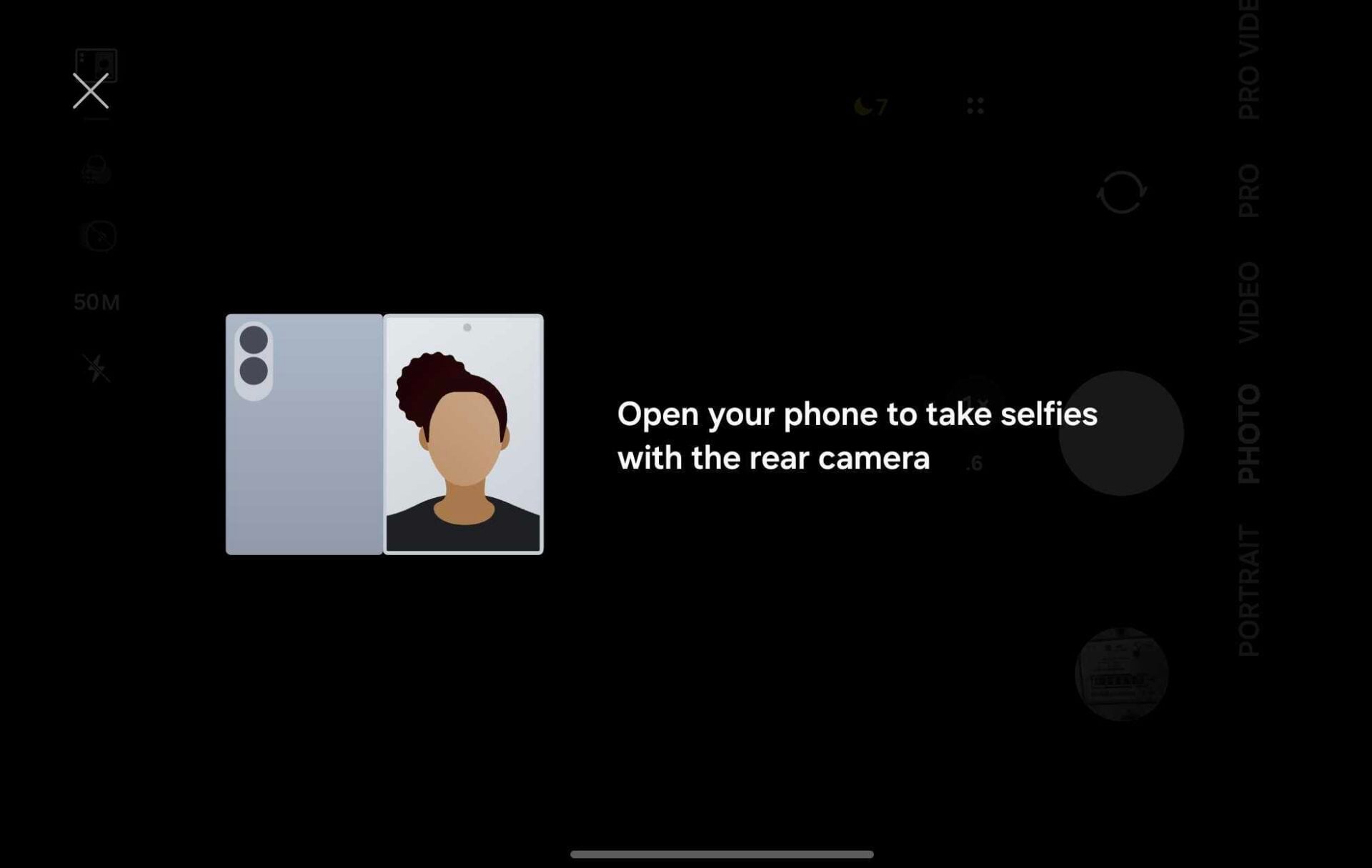 Galaxy Z Fold 8 cover screen selfie mode