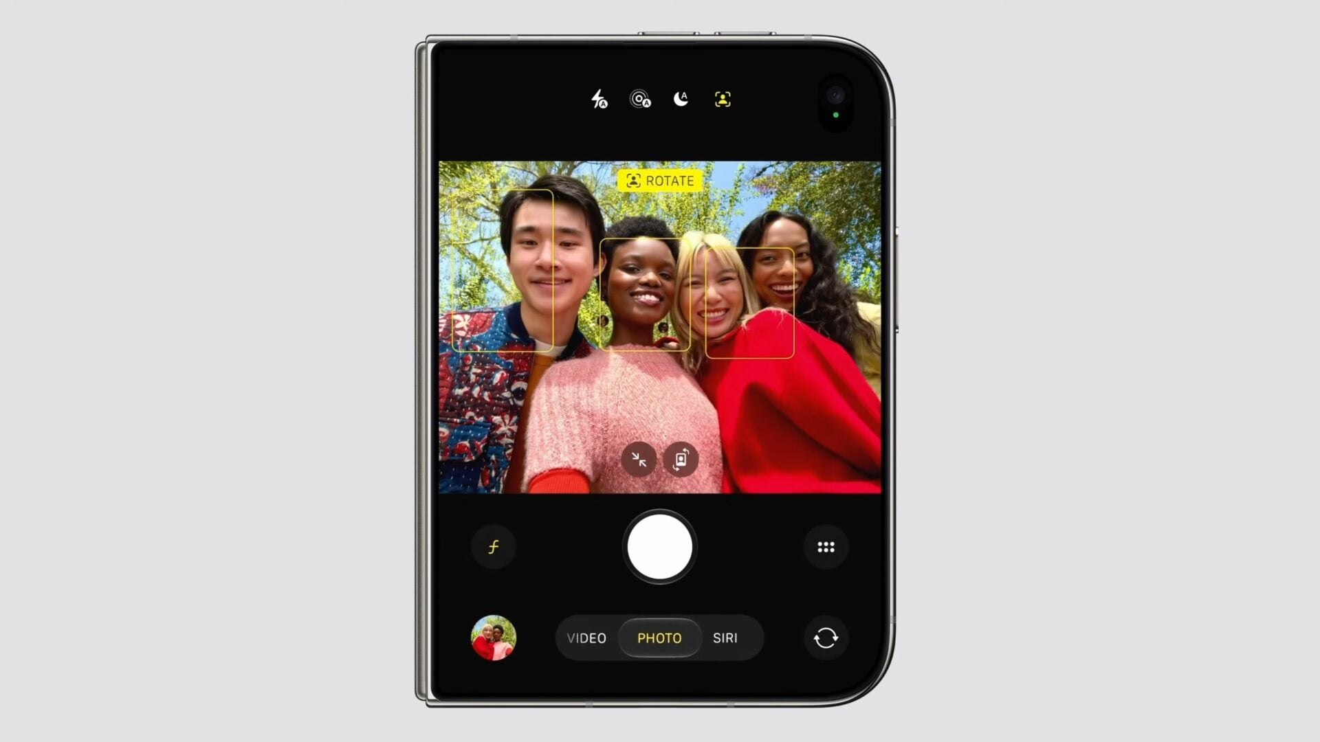Apple iPhone Duo Center Stage camera