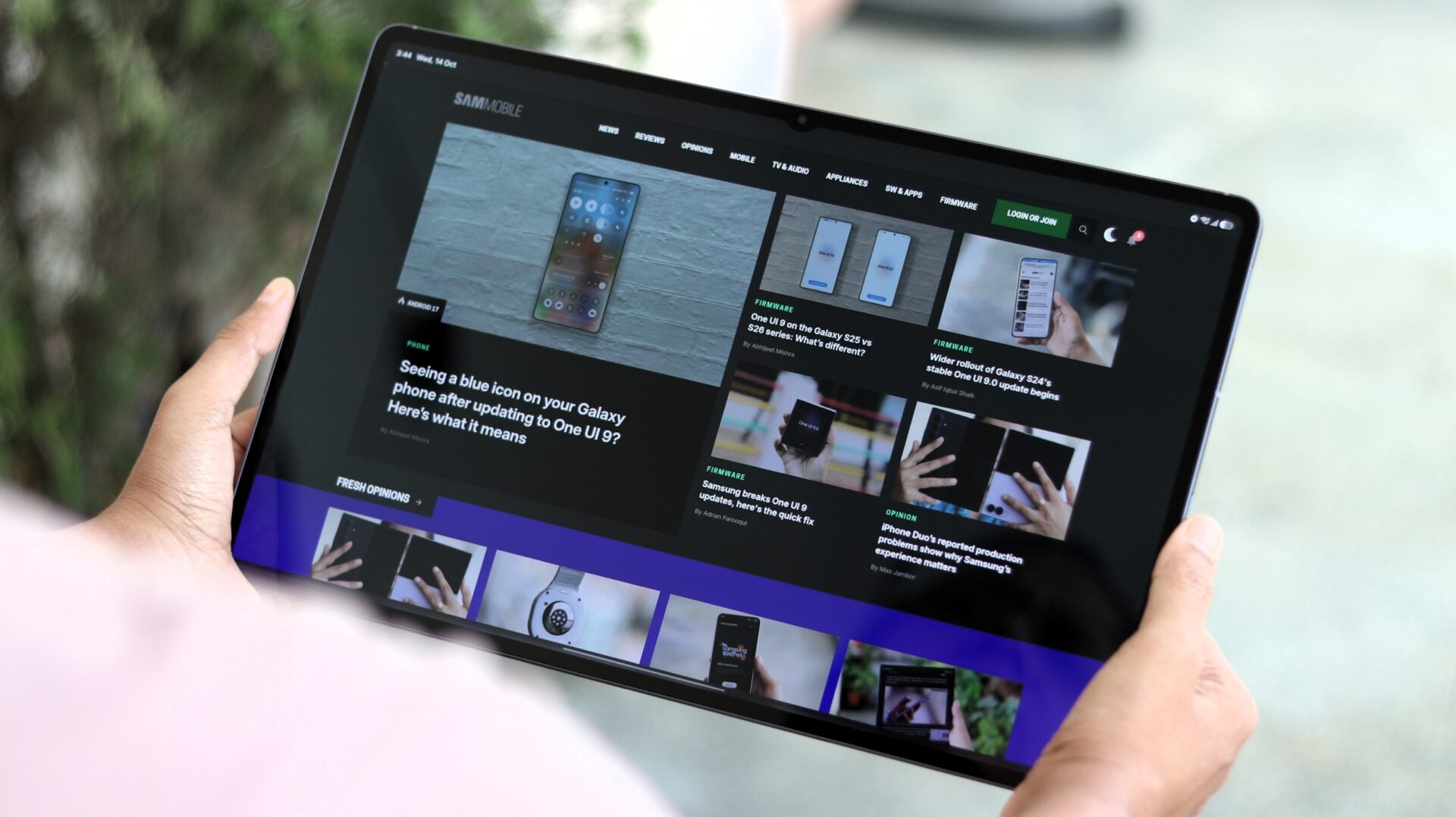 SamMobile website on Apps on the Samsung Galaxy Tab S12 Ultra