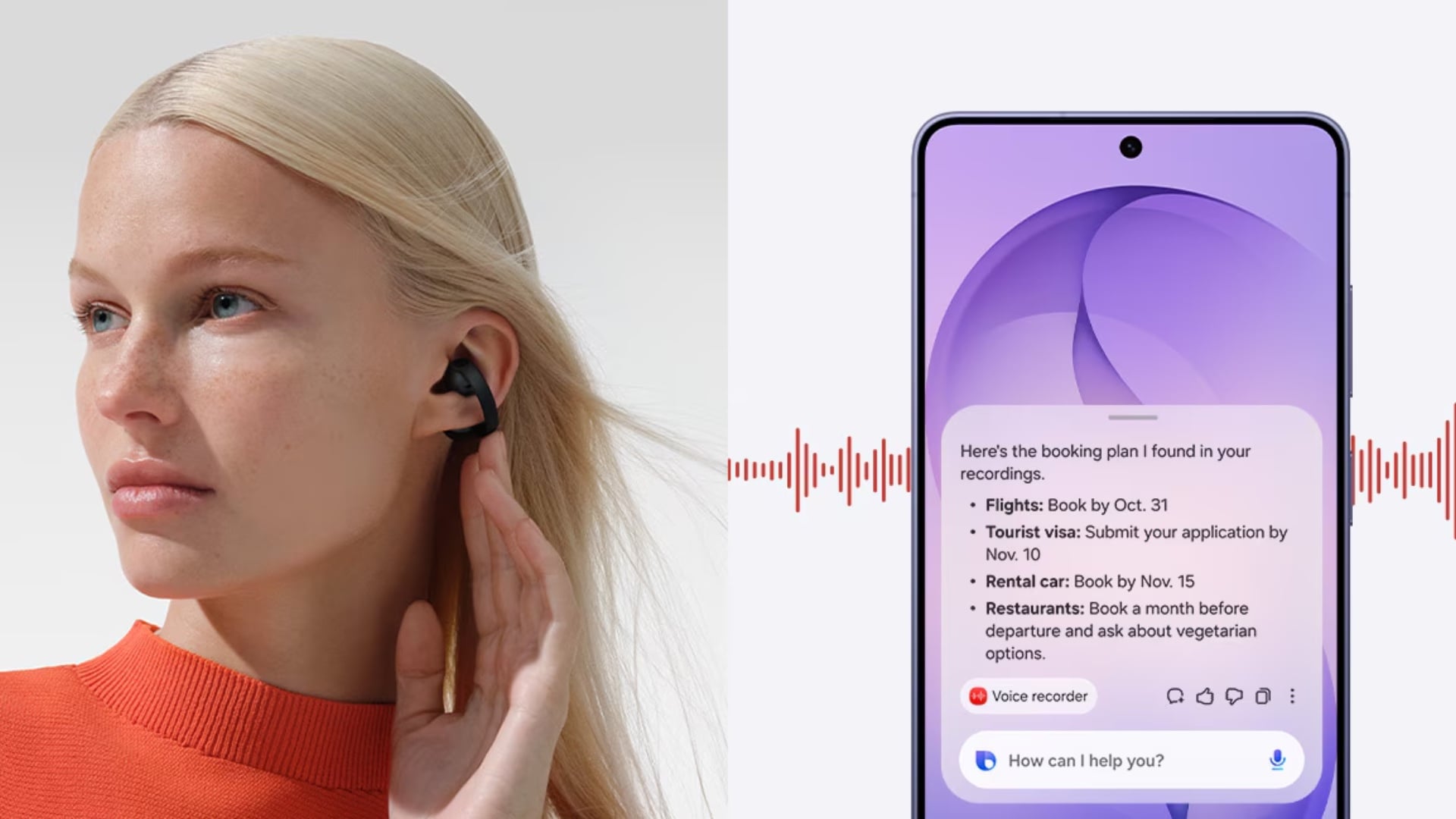 Samsung Galaxy Buds On Voice Notes