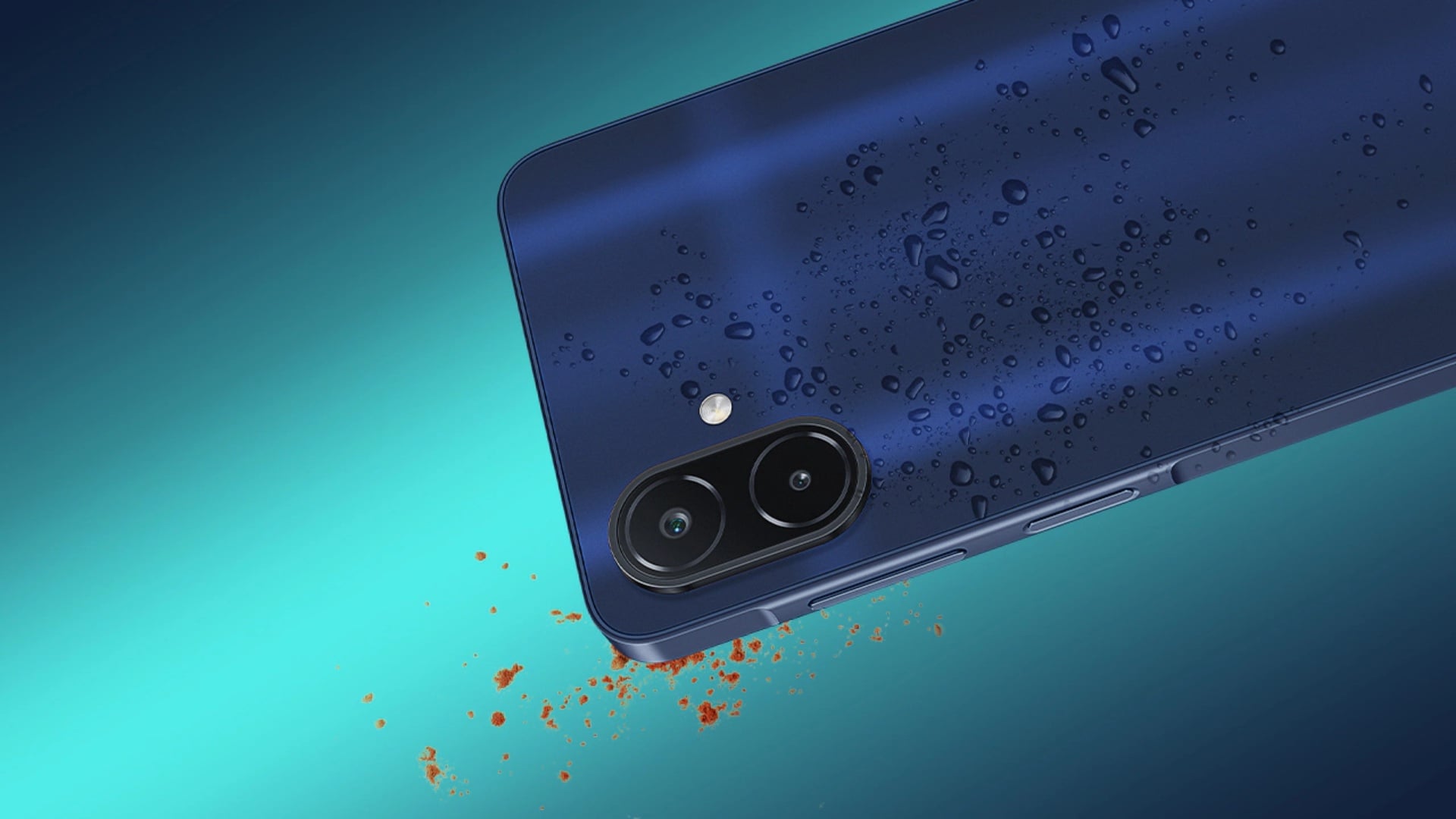 Samsung Galaxy F08 Dark Blue IP64 Rating Dust Water Resistance