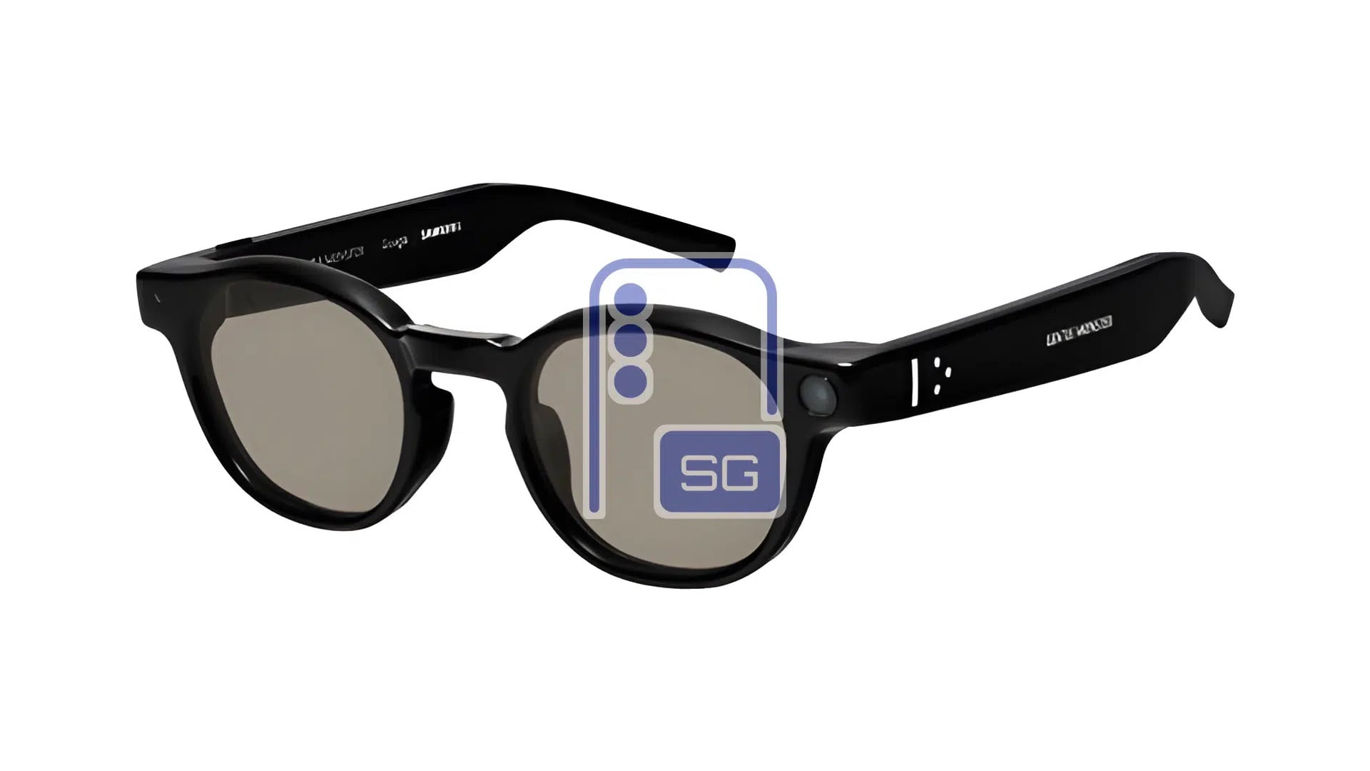 Samsung Gentle Monster Intelligent Eyewear Round Black Frame Brown Lenses