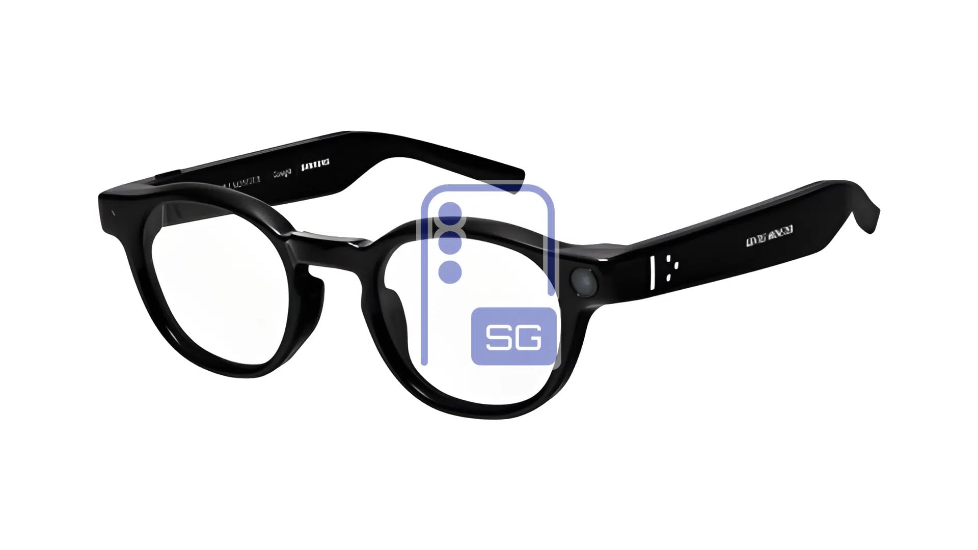 Samsung Gentle Monster Intelligent Eyewear Round Black Frame Clear Lenses