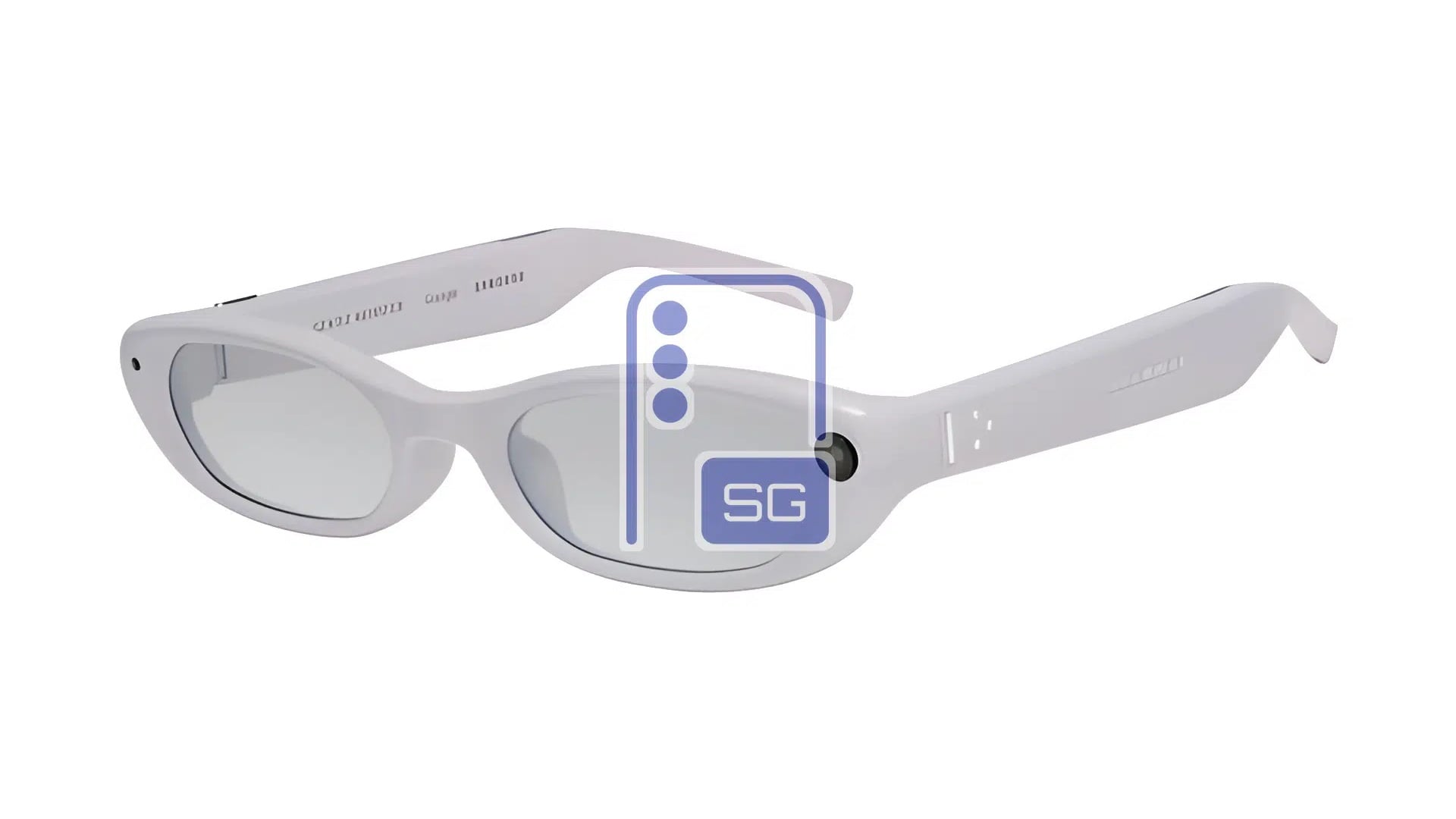 Samsung Gentle Monster Intelligent Eyewear Slim Oval Pale Lilac Frame Light Lenses