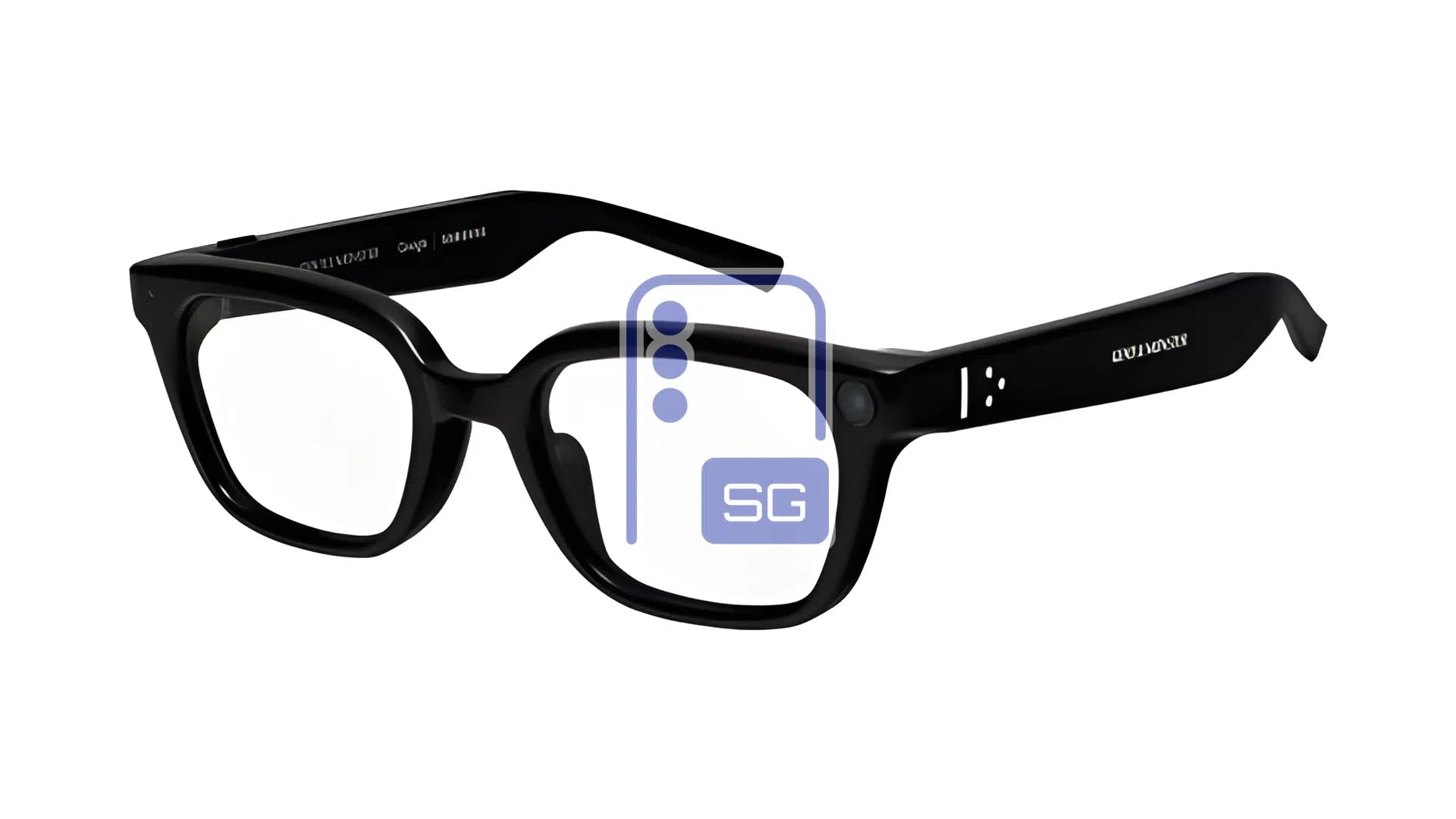 Samsung Gentle Monster Intelligent Eyewear Square Black Frame Clear Lenses