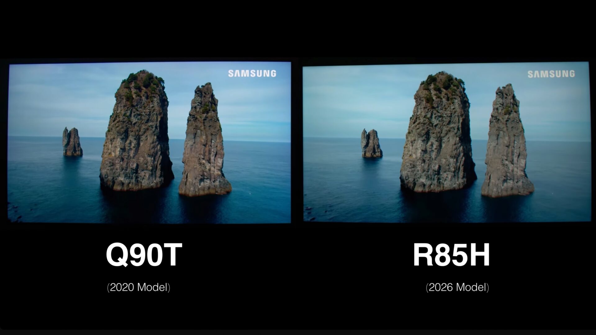 Comparing Samsung Q90T vs R85H TVs